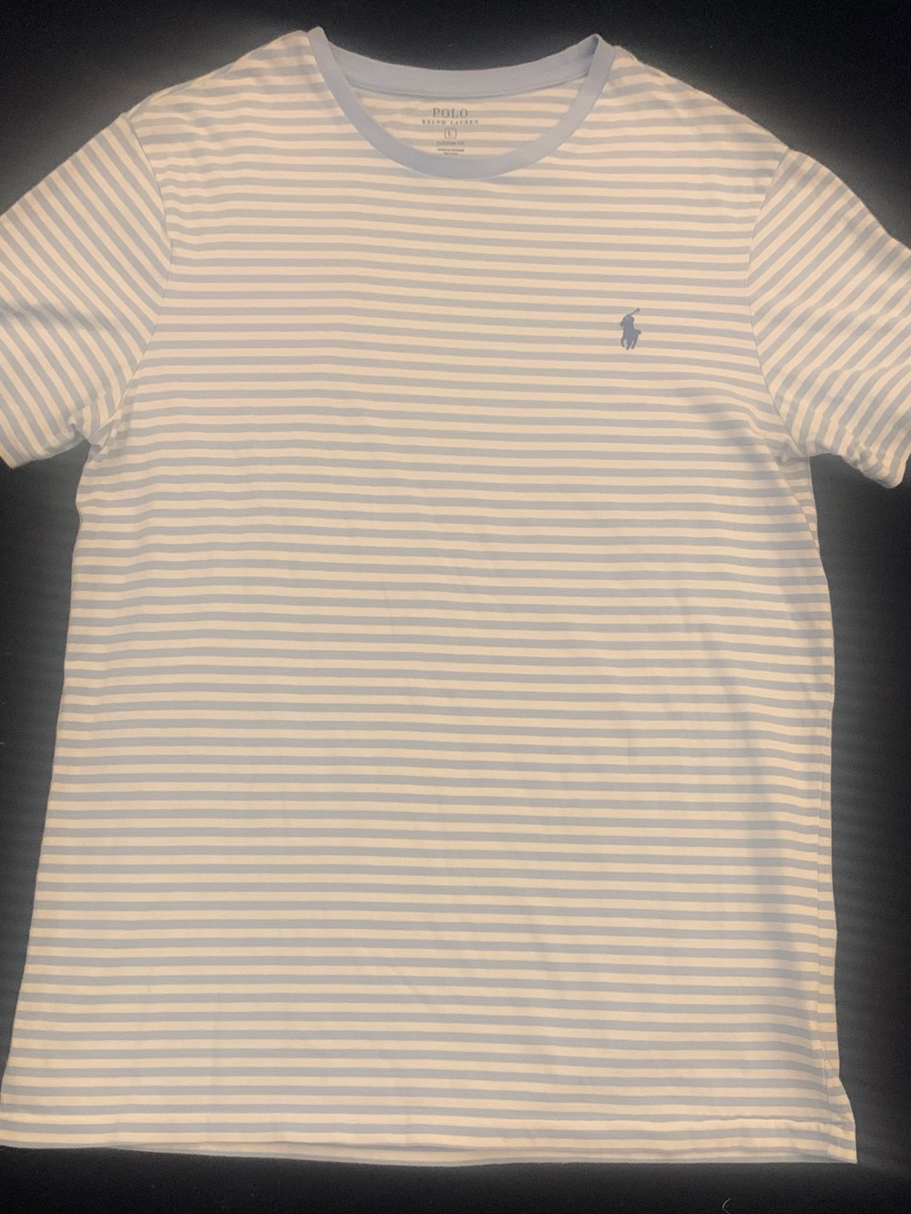 RL POLO SS All Cotton Striped Tee
